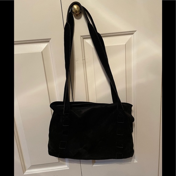 Vintage Bottega Veneta black suede bag - Picture 1 of 8